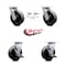 Service Caster 6 Inch Glass Filled Nylon Caster Set with Roller Bearings 2 Swivel Lock 2 Brake SCC-30CS620-GFNR-BSL-2-TLB-2 - alternate 7